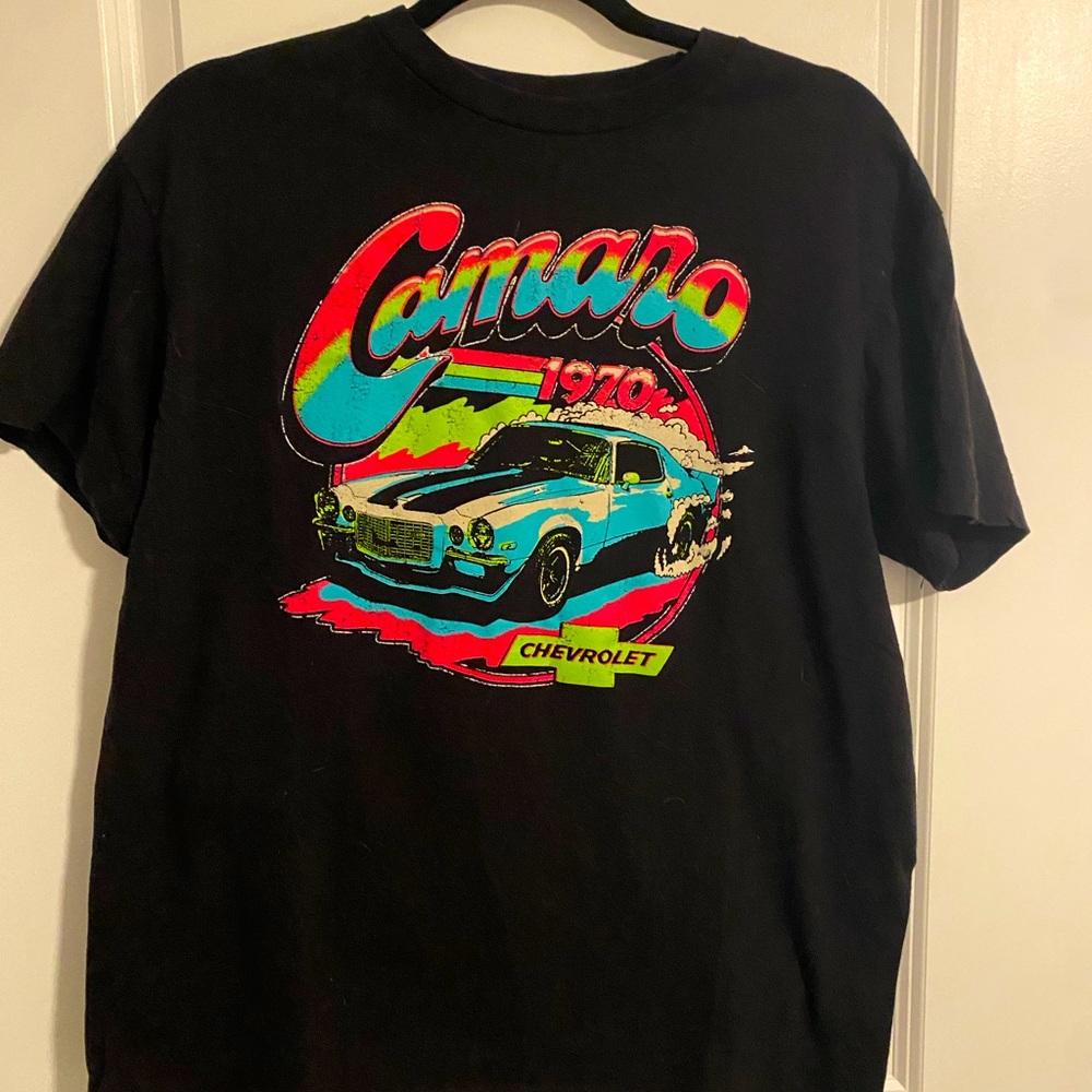Mens Camaro Black T shirt